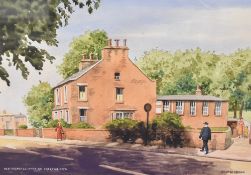 *Local Interest - Richard Irving (20th Century, British), gouache, 'Old Vicarage, Owen Road,