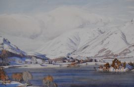*Local Interest - After William Heaton Cooper RA (1903-1995), a coloured print, 'Grasmere In