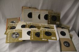 A lot of twenty eight singles the bulk being Tamla Motown in company sleeves - decent playing