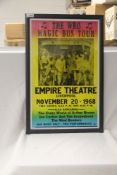 A 59cm by 39cm framed Who repro gig print