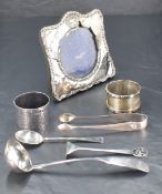 A George IV Scottish silver sauce ladle, fiddle pattern with marks for Edinburgh 1820, maker J