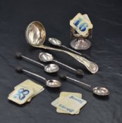 A George V silver desk calendar/holder containing a selection of simulated ivory (cellulose)