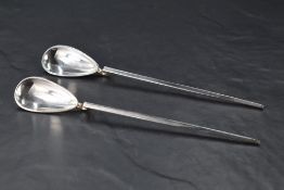 Two Queen Elizabeth II silver reproductions of the Roman spoon found at Galava Roman Fort 1914,