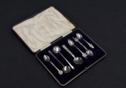 A David Andersen (Norway) Sterling grade white metal preserve spoon, having a shallow circular