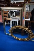 Three vintage mirrors