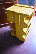A vintage plastic Boby Trolley By Joe Colombo For Bieffeplast