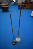 Two vintage possers , copper and aluminium