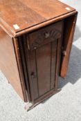 A vintage oak gateleg table