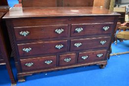 A 19th Century mahogany Lancashire mule chest