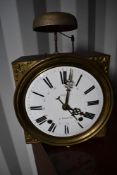 A French provincial 'Comtoise' long case clock having enamelled roman numeral dial, named 'Guillot -