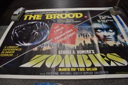 Three vintage horror/ cult move posters.