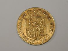 A George III 1818 Gold Half Sovereign, Shield Back, Royal Mint in very good condition