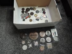 A collection of Medallions including large bronze Royal Interocean Lines, George III Death