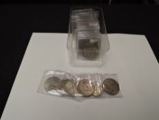 A collection of Forty GB Half Crowns and Florins, Half Crowns include 1882, 1887, 1904, 1925 and