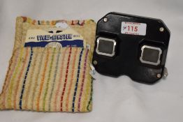 A vintage Sawyers View-Master and a selection of reels, including Spain, Scotland and Strattford