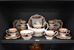A Royal Grafton china tea service, in Imari colours, marked '5328' to the underside