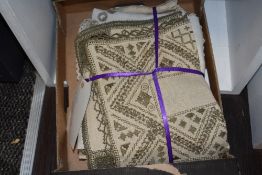 A selection of vintage and antique tray cloths and mats, beautifully hand worked items amongst