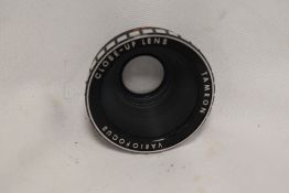 A Tamron Variofocus close up lens