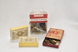 Four boxes of various pen nibs including Fleetwing and Waverley