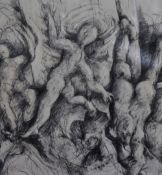 Jon Field (20th Century, British), pencil on paper backed on board, 'Sargasso 2', details to label