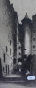 *Local Interest - Leonard A. Smith (20th Century, British), a monochrome engraving, 'Hornby Church',