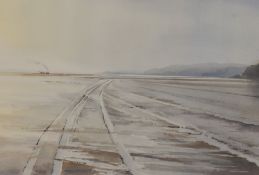 *Local Interest - G. Douglas Hyslop (20th Century, British), a watercolour, a coastal landscape with