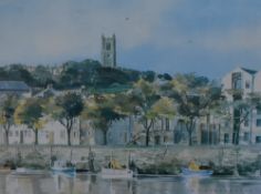 *Local Interest - After P.J. Hargraves (20th Century), a coloured print, 'St George's Quay,
