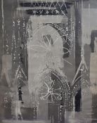 After John Piper (1903-1992), an intaglio style print,'Rheims Cathedral', signed to the lower right,