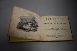 Curio. Bush, James - The Choice: or Lines on the Beatitudes. London: R. Saywell, 1841.