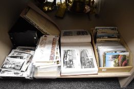 An assorted collection of postcards, of transport theme, and other subject matters