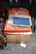 An assorted collection of vintage 20th Century scrap books, a copy of 'The Tarns of Lakeland' by W.