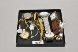 A small collection of wristwatches, to include a gent's Calypso wristwatch, and other makes such