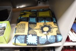 A vintage patterned throw
