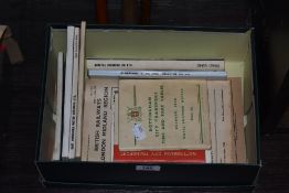 A collection of transport related ephemera, including railway and bus interest to Nottingham,