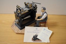 A Royal Mint Janvier reducing machine study/figurine.