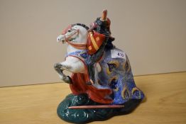 A Royal Doulton study; Broken Lance Knight on Horseback.