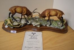 A Border Fine Arts study, Highland Challenge, Limited number 297/500.