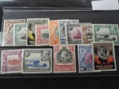 KENYA, UGANDA & TANGANYIKA (KUT) GV DEFINITIVES SET OF 14 MINT Card with a full set of 14 values,