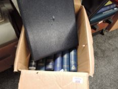 BOX OF 7 BRITISH COMMONWEALTH COLLECTIONS IN ALBUMS, ALL ERAS MINT & USED Box with 7 stamp