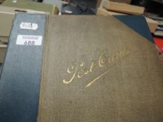 POST CARD ALBUM, FULL WITH BLACK & WHITE AND COLOUR CARDS, REAL PHOTO'S, PORTRAITS, FAMILY, SCENIC