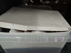 WORLD STAMP COLLECTIONS IN 6 VOLUMES, + BOXES OF LOOSE, PACKETS, PPC's ETC Tub full with 6