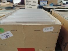 BOX OF APX 450 OLD POSTCARDS, MIXED SUBJECTS Box with apx 450 postcards with mixed subjects,