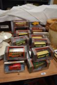Twenty Corgi 1:76 ratio sale limited edition original omnibus diecast buses, in original boxes.