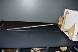 A cast iron hinged anchor and propeller