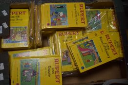 A large collection of retro Rupert bear novels, from the Rupert little bear library.