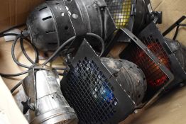 A selection of par can type lights