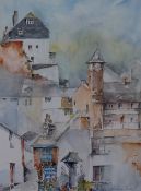 Loraine Saveall (20th Century), a watercolour, 'Cawsand Pastiche', signed to the lower right,