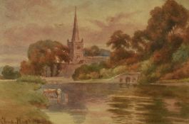 Charles Masters (19th Century, British), a pair of watercolours, Rural landscapes depicting a