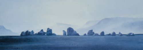 *Local Interest - After Diane Gainey (20th Century, British), a coloured print, 'Castlerigg' (