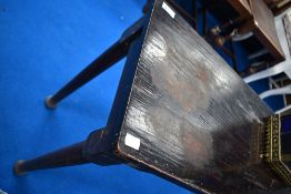 A vintage stained frame side table , width approx. 92cm